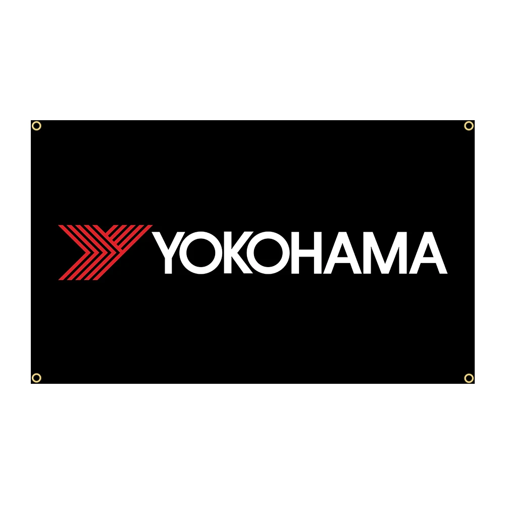 90x150cm 3X5FT Cool Yokohamas Racing Car Flag Polyester Printed Banner For Decor