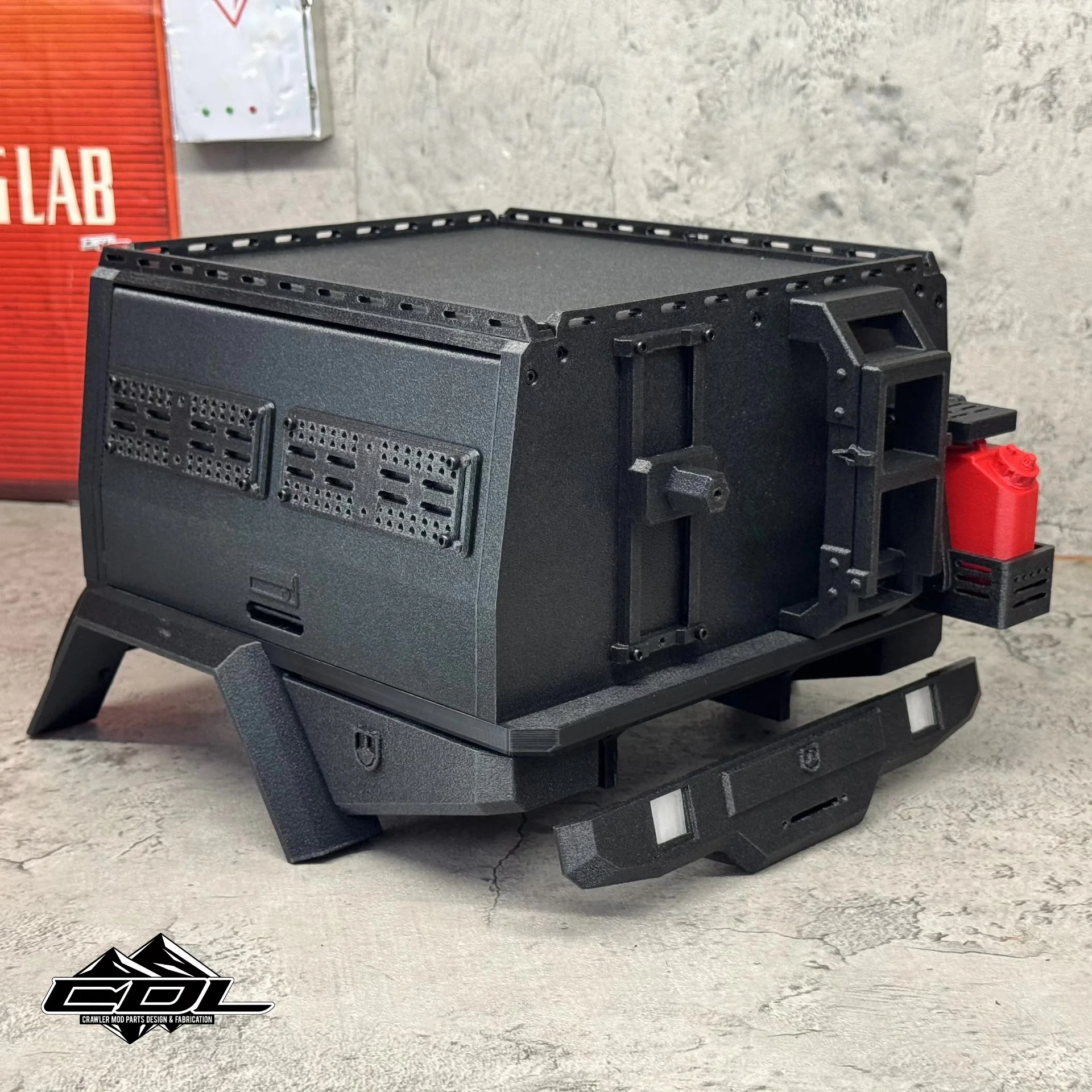 RC Crawler Full Australian Hunting Cargo Tray For 1/8 Crossrc EMO X4 Big Leopard Off-road Truck Decor Mod Upgrade Parts