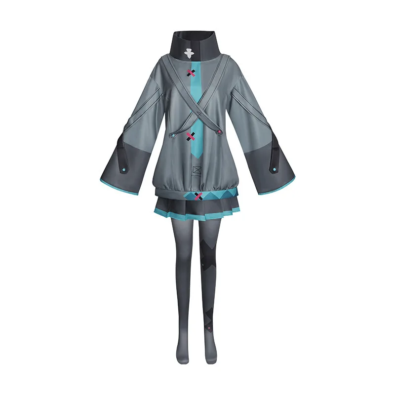 Anime Miku Film Cosplay Anime Projekt Sekai Bunte Bühne Traurige Miku Cosplay Hoodies Halloween Party für Frauen Cosplay Kostüm