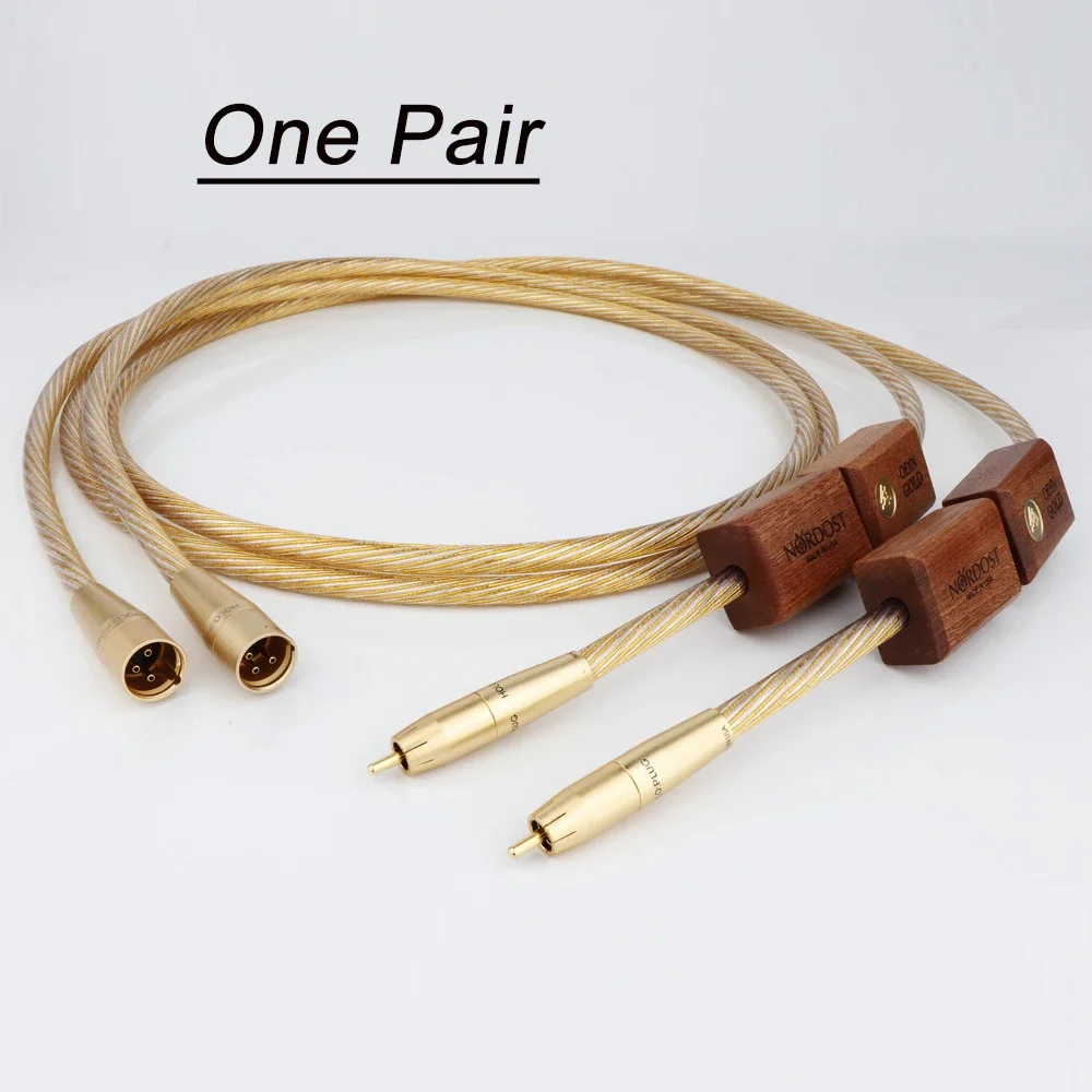 

Nordost ODIN 2 Gold RCA Audio Cable HIFI XLR Male To Female Plug Lin Highest Reference Interconnects Audiophile For Amplifier CD