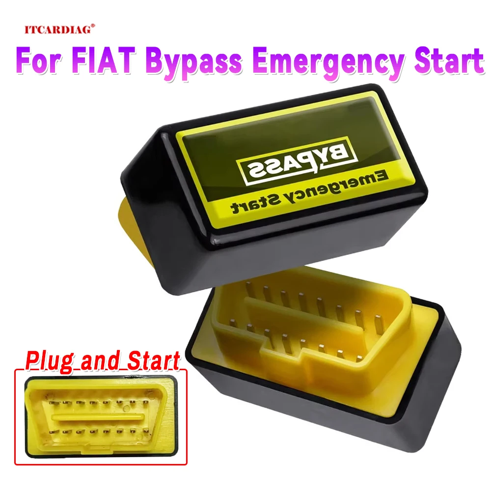 For FIAT Bypass Emergency Start Plug and Start IMMO OFF Diagnostic Tools Auto Repair OBD2 By Pass For FIAT Anti-theft Cancel