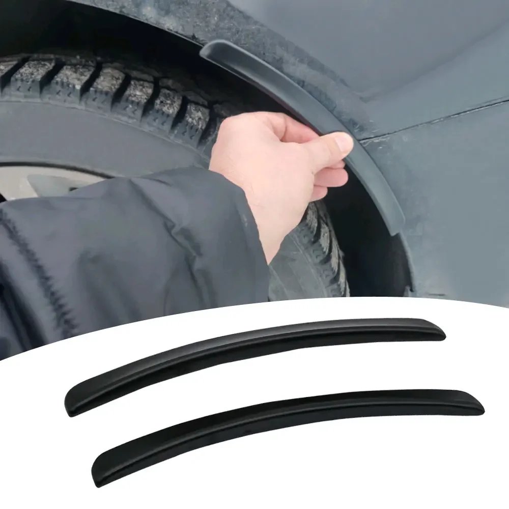 2Pcs Car Fender Vents Protector Cover Car Wheel Eyebrow Arch Decoration Strips Car Stickers Universal Car Exterior Accessories