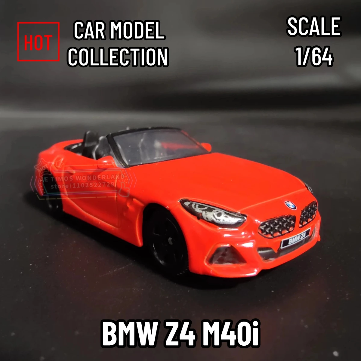 Scale 1/64 BMW Z4 M40i Replica Metal Mini Car Model Miniature Art Vehicle Figure Diecast Ornament Kid Boy Xmas Gift Toy