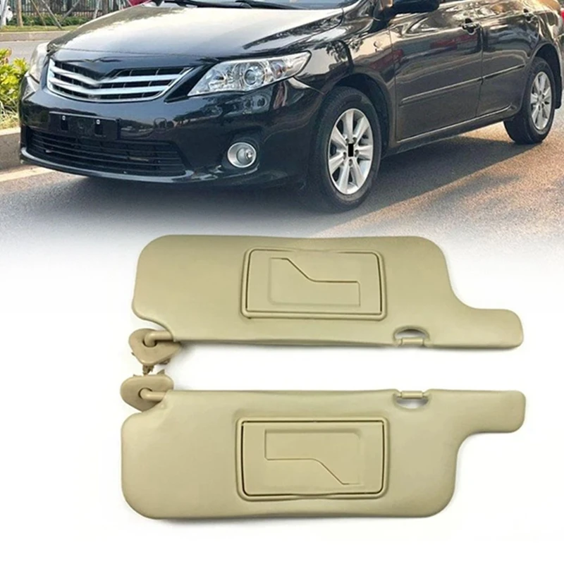 Car Inner Sunvisor Sun Shade For Toyota Corolla 2003-2012 Front Windscreen Sun Visor Sunshield With Mirror