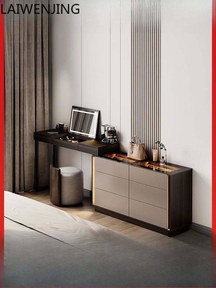 

MJY Italian dresser, chest, integrated corner storage cabinet, end of bed flip cover makeup table