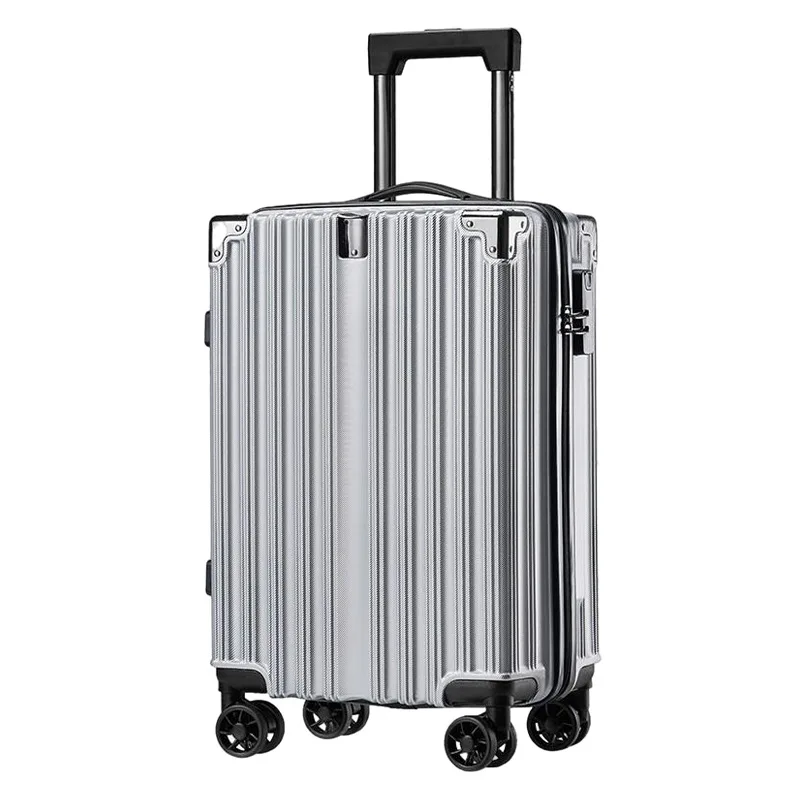 New Adult Trolley Case Metal Covered Corner Business Travel fashion Mute Spinner 24inch Password Luggage