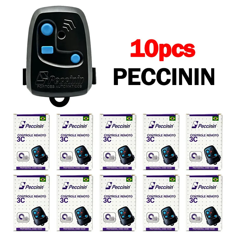 10PCS PECCININ Remote Control Garage Door Opener Electronic Remote Control 433.92MHz Rolling Code