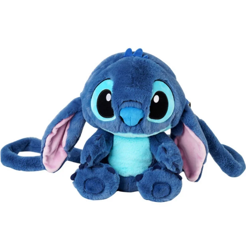 Disney Lilo & Stitch Stitch Plush Backpack - กระเป๋านักเรียนอะนิเมะน่ารักของขวัญ Kawaii สําหรับสาววันเกิดคริสต์มาส