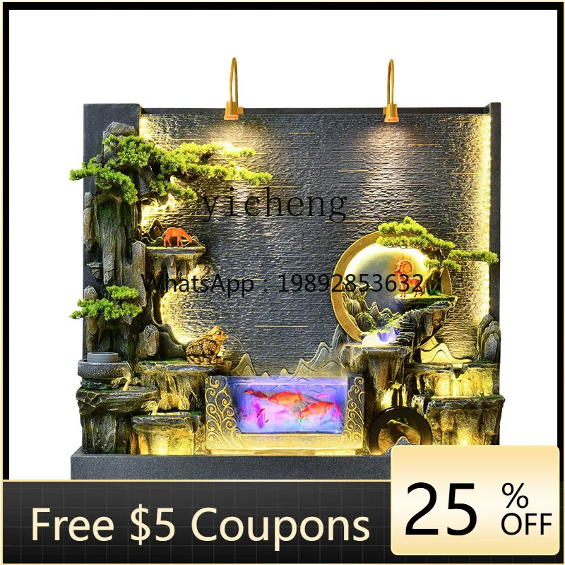 

Водопад-ширма BJ: циркулирующий водный декор для двора, ландшафтный дизайн, уличный каменный сад, пруд для рыб