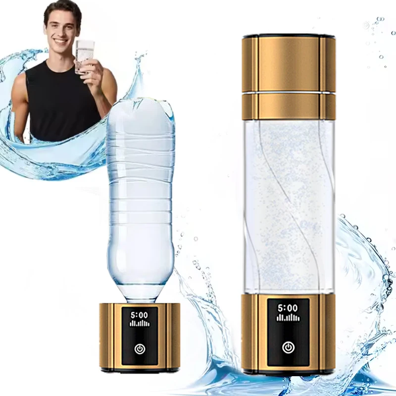 

300ML Hydrogen-Rich Water Cup Electric Hydrogen Rich Water Generator Bottle Titanium Quality Filter Portable Antioxidant Lonizer
