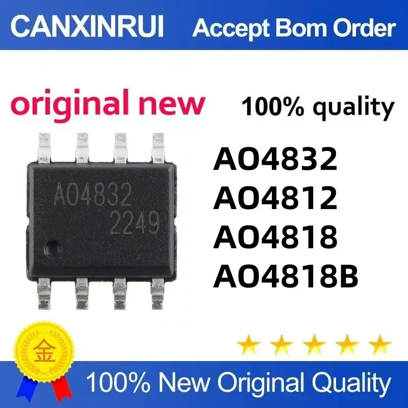 (5 pieces) Brand new original AO4832 4832 AO4812 4812 AO4818 4818 4818B SOP-8