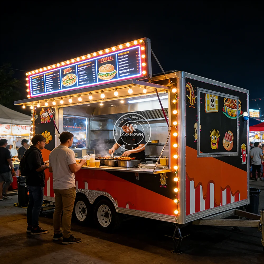 

Commercial Bubble Tea Drink Catering Truck Mobile Portable Beverage Street Food Trailer Coffee Food Truck For Outdoor Catering