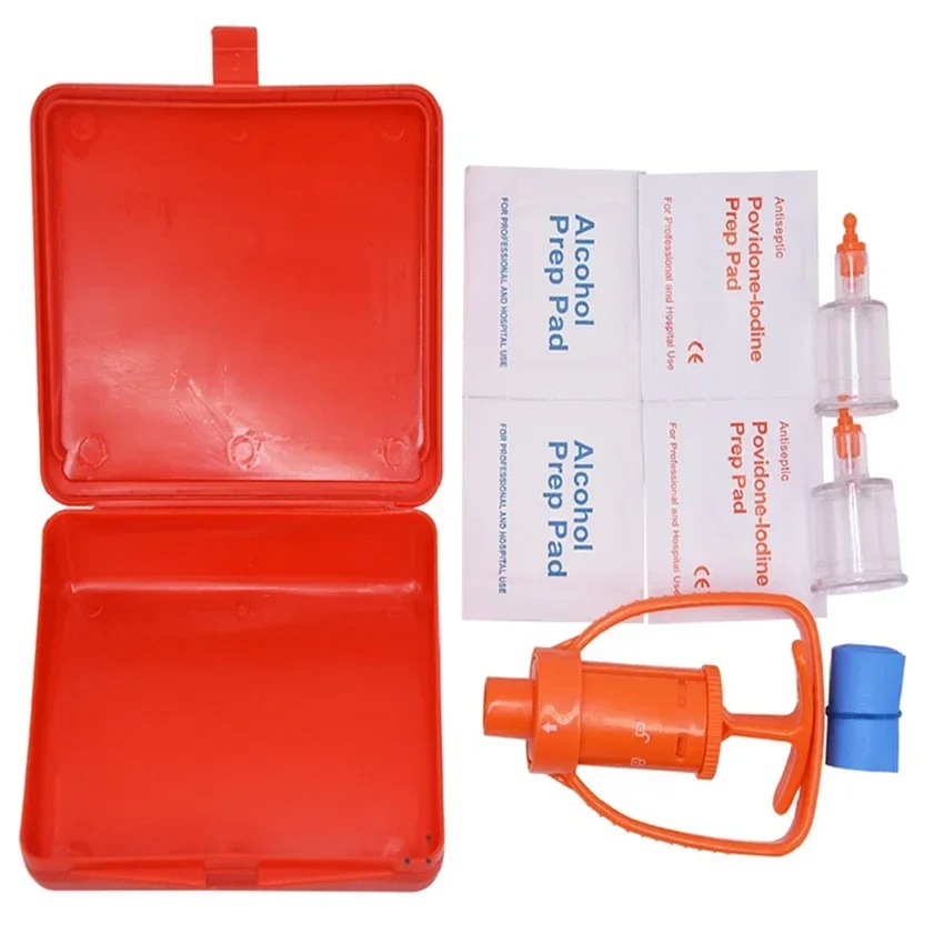 Outdoor Sport Survivor Venom Extractor Kit Safe First Aid Kit Safety Venom Protector Snake Bees Bite Venom Extractor