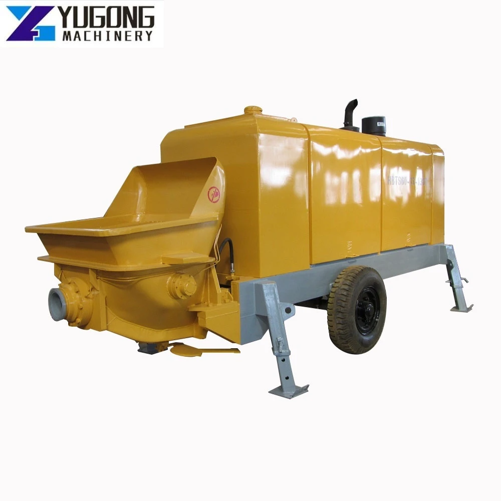 YG Good Quality Trailer Concrete Line Pump Concrete Construction Works Concrete Diesel Pump China Factory