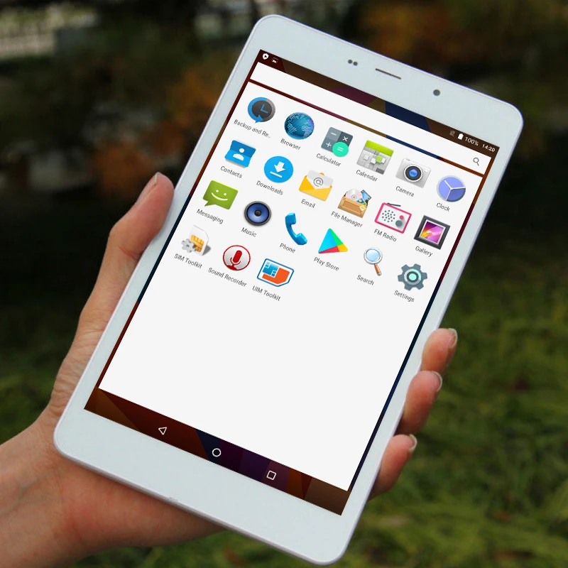 1920 x 1200 Pixels 8 Inch Android 6.0 Tablet MT8783 Octa-Core 2GB RAM 16GB ROM Support 3G / 4G Phone Call 2xSIM Card