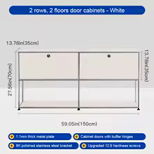 Storage Cabinet Sideboard Haller Cabinet Storage Shelf Modular Furniture Stainless Steel Metal Board Living Room Cabinet DIY - AliExpress 