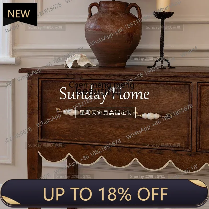 

P178 new Medieval wood color door cabinet, living room entry shoe cabinet with drawer locker can be customized