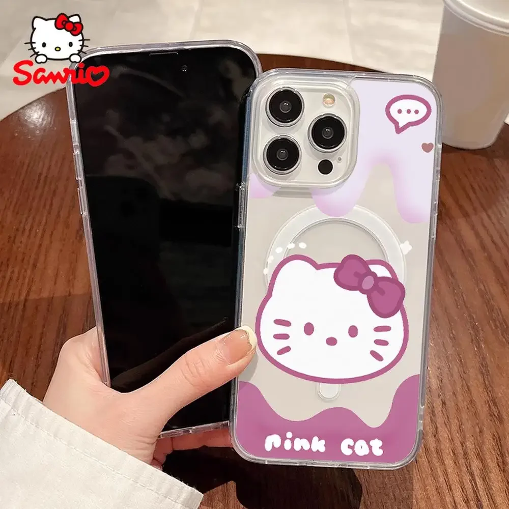 Sanrioเคสโทรศัพท์Iphone 16/15/14/13/12/11/X/Xs/Xs Max/Pro Maxสาวเคสโทรศัพท์Shell Hellokittyอะนิเมะอุปกรณ์เสริมHello Kittyของขวัญ