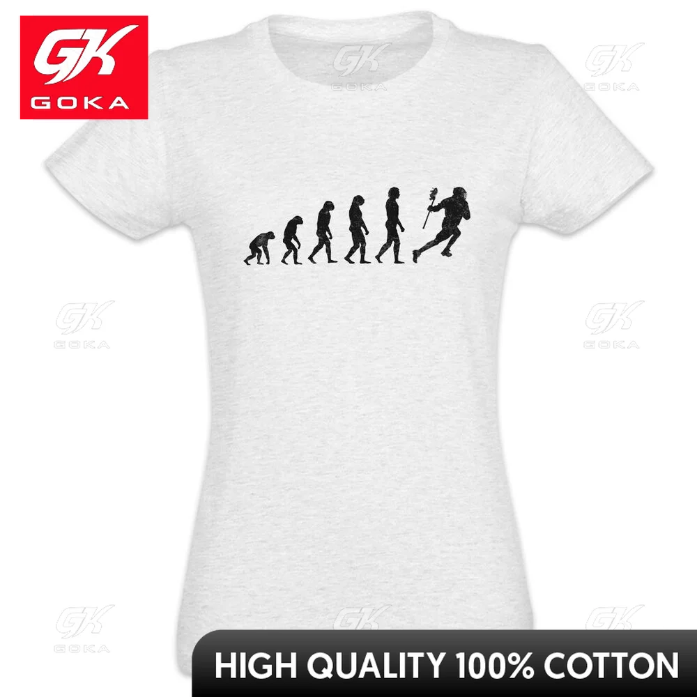 Lacrosse Evolution  Graphic T Shirts Mens Clothing New in Tops & Tees Cotton Women Printed T-shirt Y2K Clothes Cute Funny Tshirt