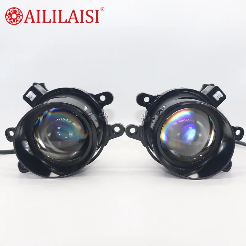 

Aililaisi Bi LED Fog Lamp Projector Lights Bifocal Lens Automobile Modification Single Low Beam for Toyota 86 Hiace Accessories