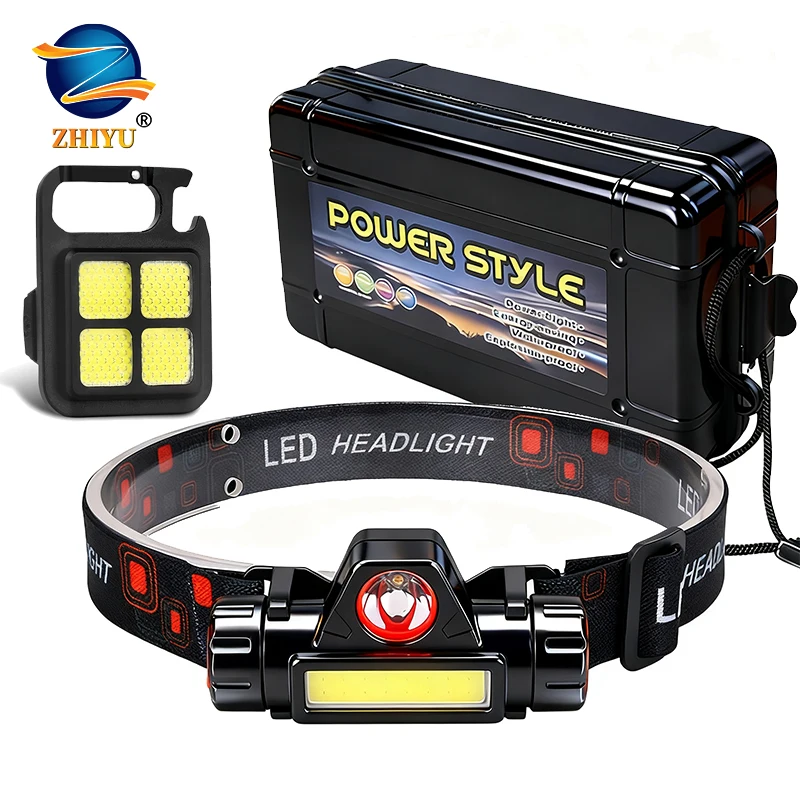 

Перезаряжаемый COB светодиодный USB налобный фонарь сильный магнитный мощный налобный фонарь супер яркий водонепроницаемый налобный фонарь для рыбалки на открытом воздухе