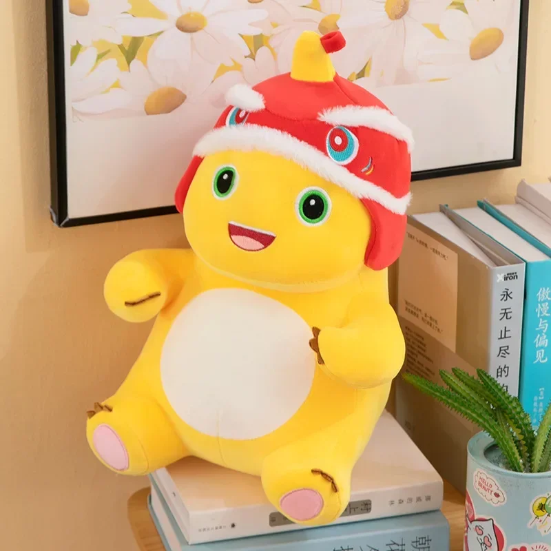 새로운 애니메이션 만화 사자춤 작은 밀크 드래곤 인형 귀여운 공룡 봉제 인형 귀여운 인형 소녀들을 위한 수면 베개 선물