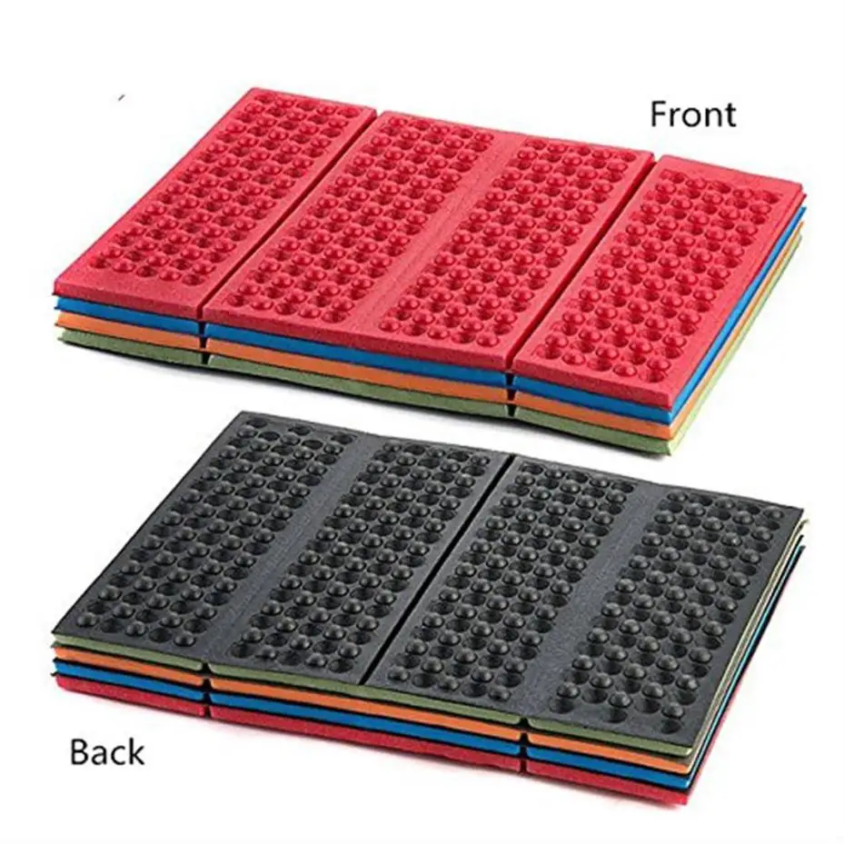 1 Pcs Outdoor Cushion Folding Cushion Portable Small Cushion Outdoor Moisture-proof Cushion Folding Cushion Random Color