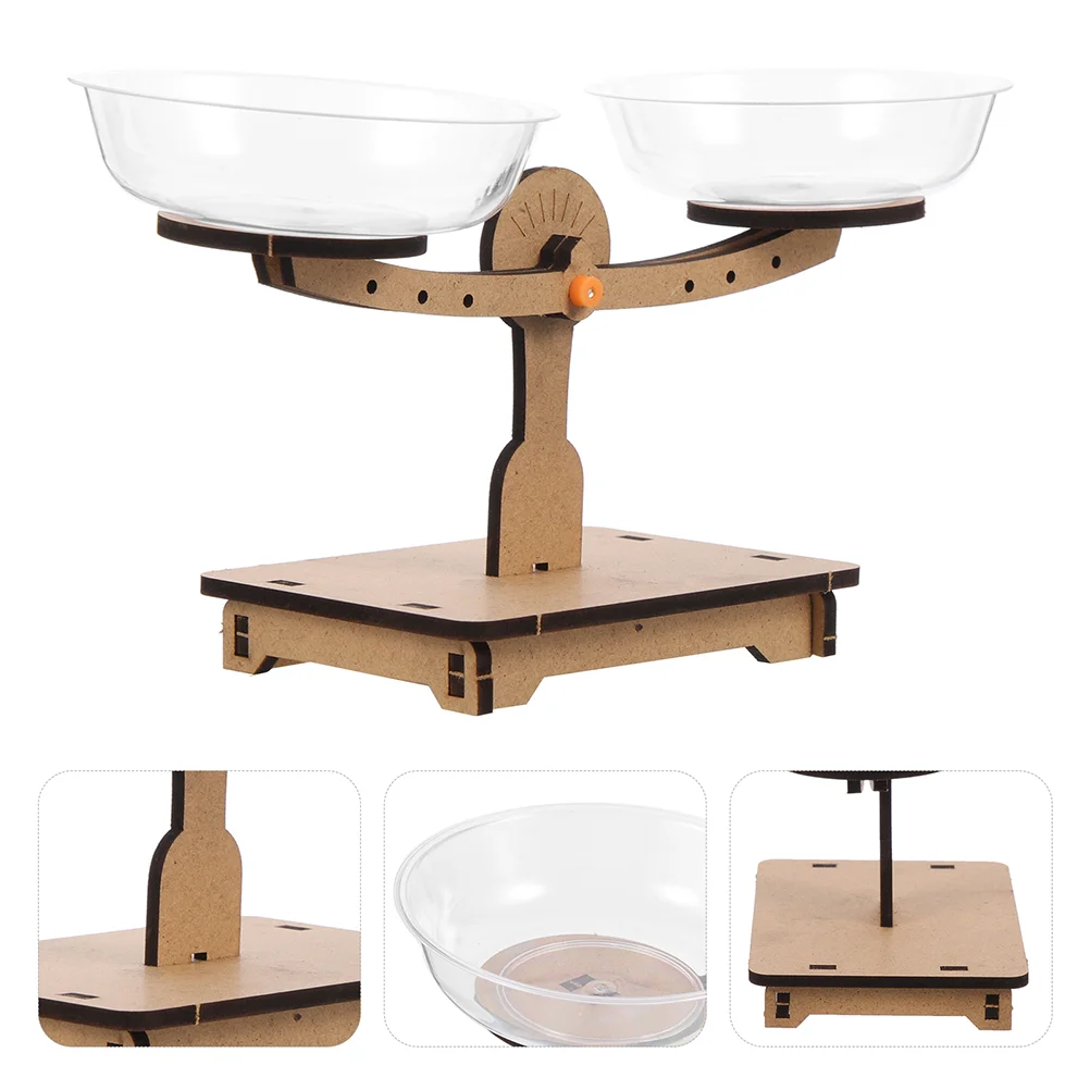 Wooden Balance Scale Toy Educational Math Balance for Kids Material STEM Development School Weight Scale Balancing