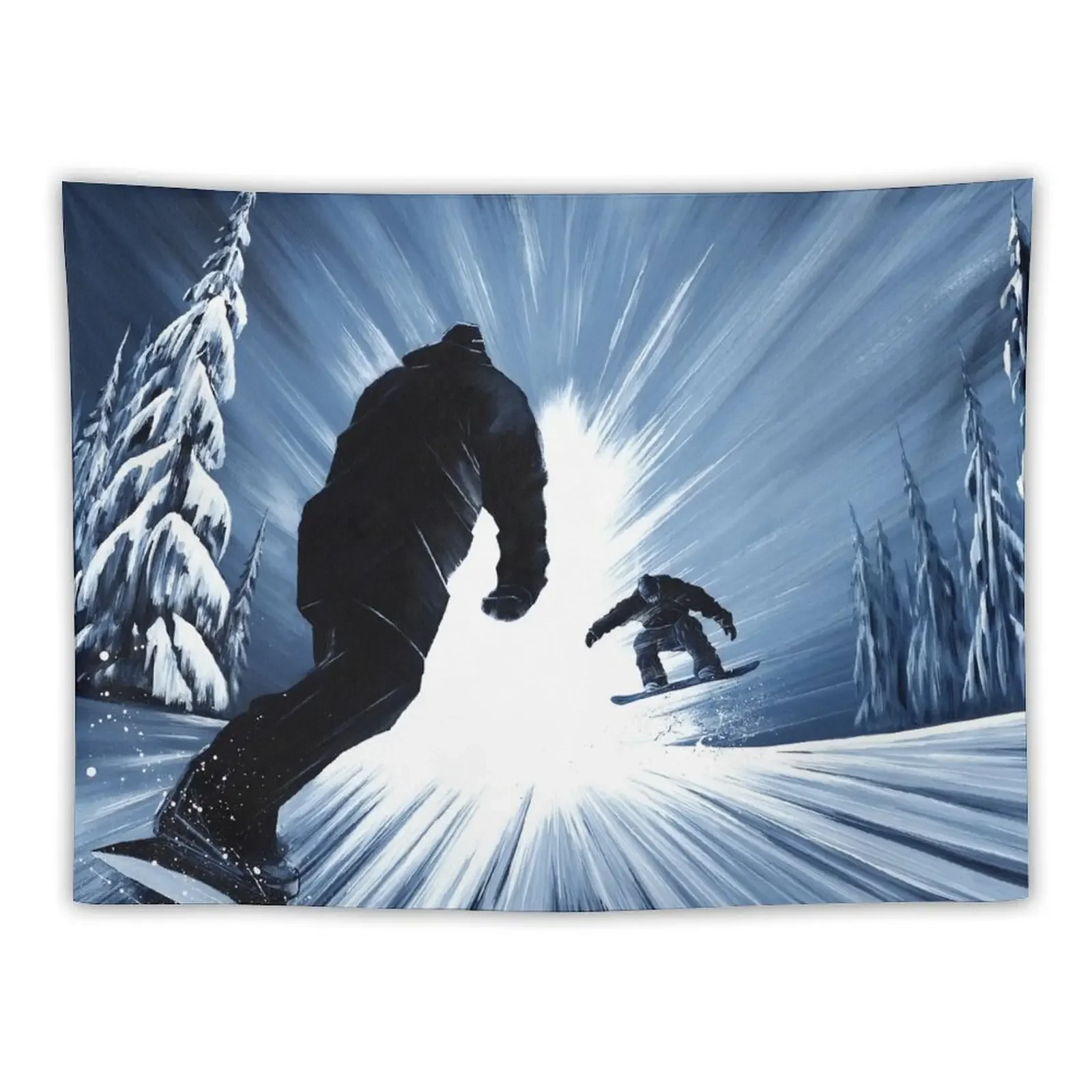 

Snowboarding Friends II Tapestry Wall Tapestries Bedroom Decor Aesthetic Decorations For Room Tapestry