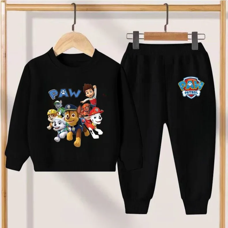 2026 Herbst Jungen Pullover Lange Hose Zweiteiliges Set Kinder O-Ausschnitt Hoodies Hosen 2-teiliger Anzug Kinder Mode Trainingsanzug Neu – Detail 2