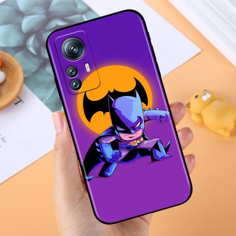 B-Batmans Cartoon Cute For Xiaomi Mi 14 13T 13 12T 12 11T 11i 11 10T 10 Pro Lite Ultra 5G Black TPU Phone Case