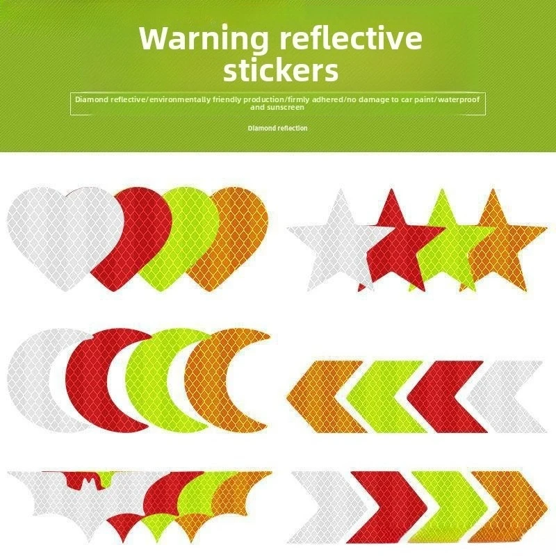 Glow in The Dark Reflective Tape for Bicycle Motorcycle Helmet Safety Warning Stickers Decoration Accesorios Para Bicicletas