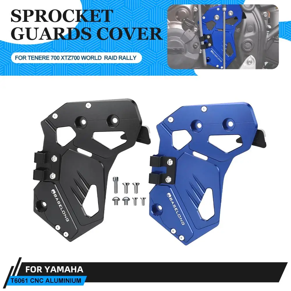 

For Yamaha Tenere 700 T700 XTZ700 2019-2024 2023 2022 Motorcycle Chain Sprocket Guard Cover Gear Shift Linkage Cover Tenere700