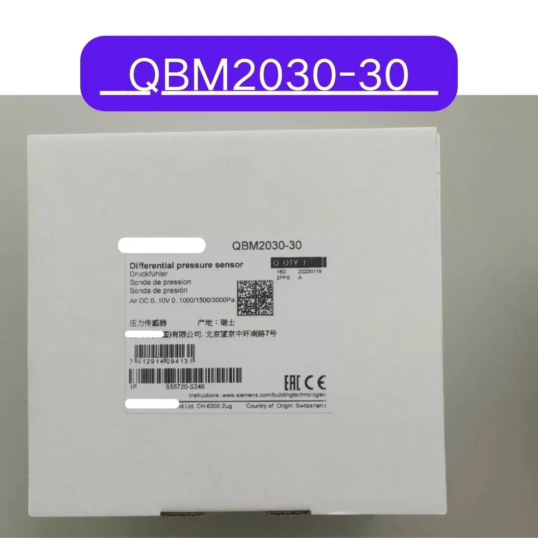 Brand New QBM2030-30 differential pressure sensor 0-10V 0-3000Pa Fast Shipping