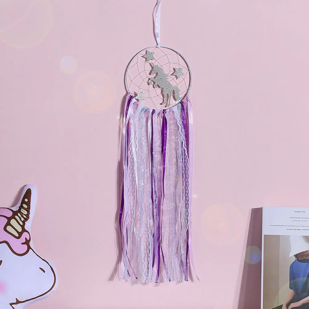 1Pcs Violet Dreamcatcher Wall Pendant Decorative Hanging Ornament Home Decor Party Embellishment Wedding Decoration