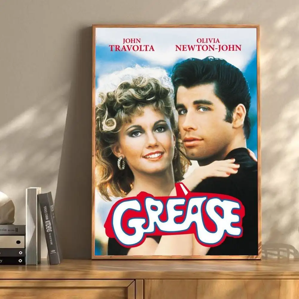 GREASE-Vintage Movie Klassieke filmposters HD-kwaliteit Poster Wall Art Painting Study Nordic Home Decor
