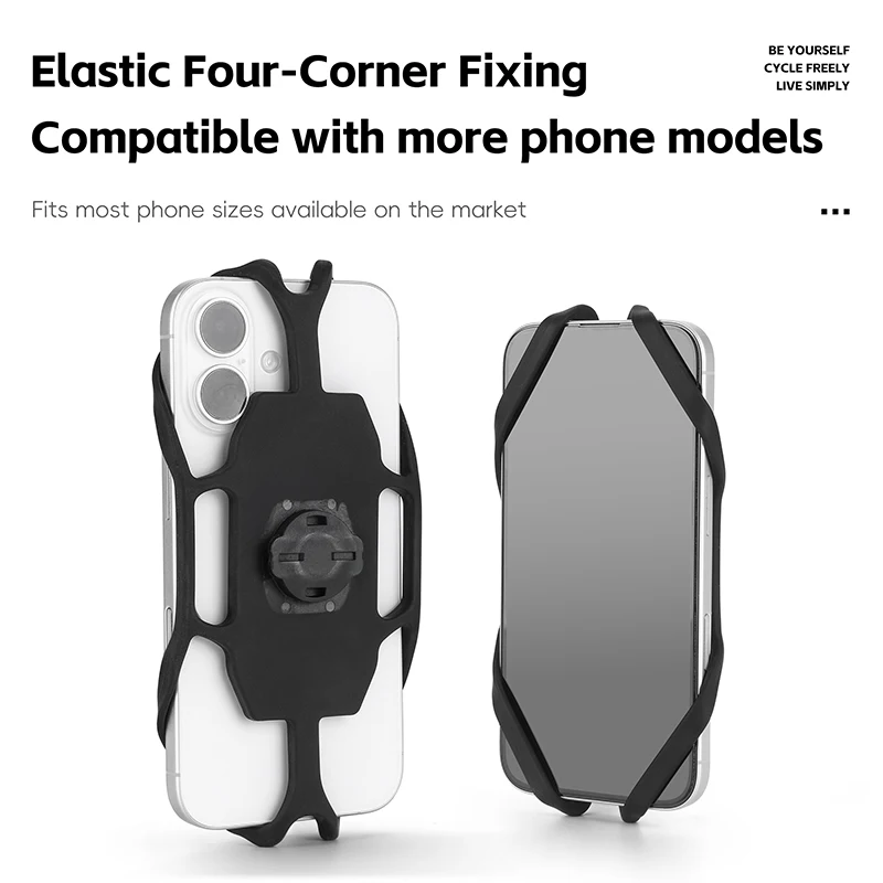 

Велосипедный противоскользящий держатель для телефона WEST BIKING, силиконовый быстросъемный держатель для телефона для экрана телефона 4,5-6,7 дюймов, аксессуар для велоспорта