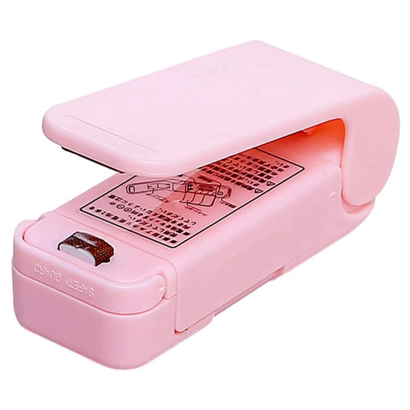 

Portable Mini Sealing Machine Household Plastic Bag Sealing Machine Snacks Hand Piezoelectric Heat Sealing Machine Pink