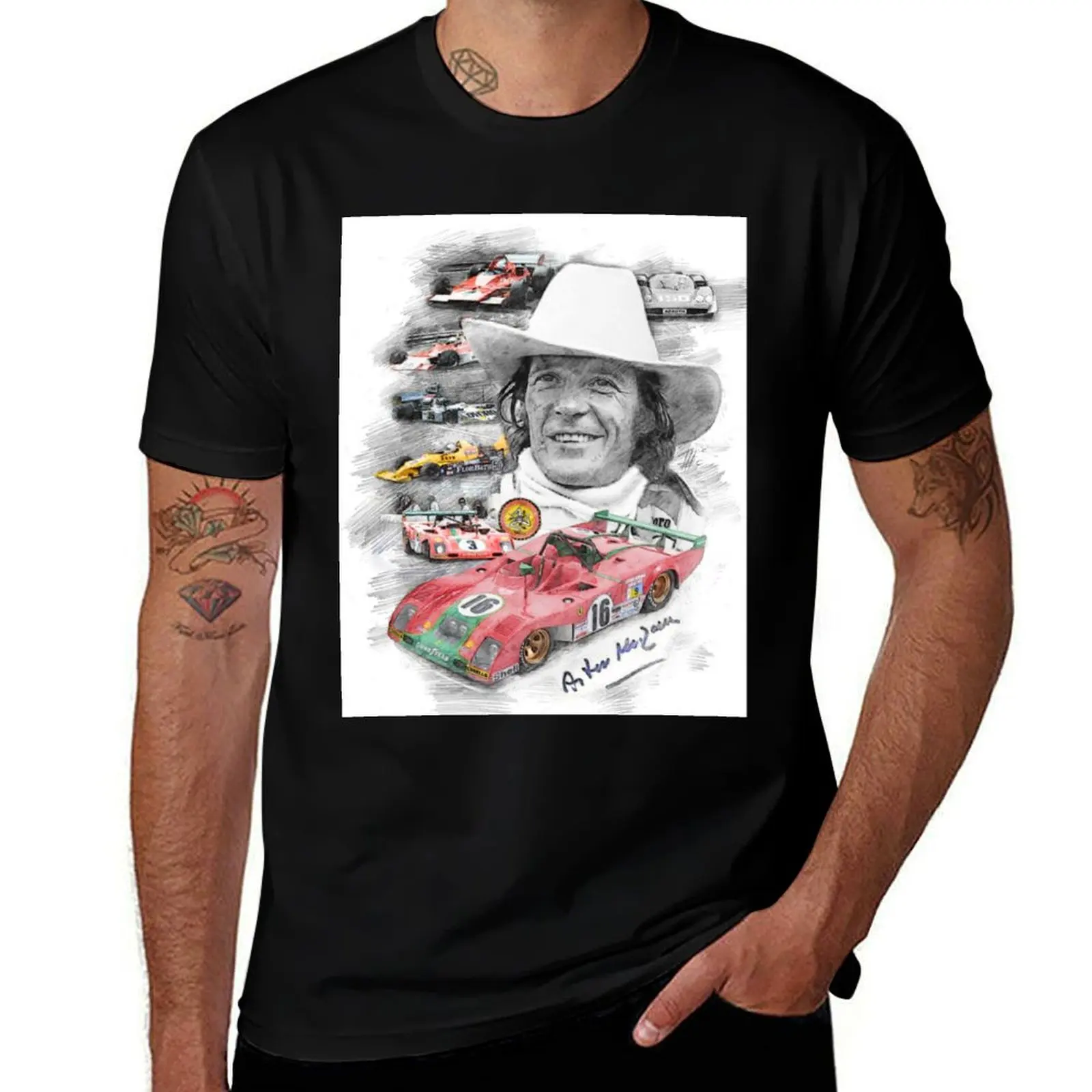 Arturo Merzario T-Shirt Holiday Simple Tee Shirt T-Shirt