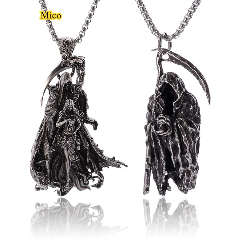 

Gothic Scythe Pendant Desktop Ornament Vintage Mystic Decorative Tabletop Accent Home Display Can be used as pendant decoration