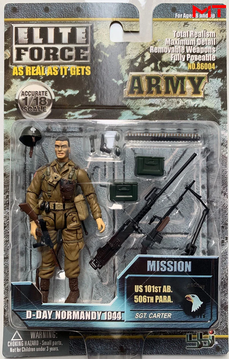 1/18 Scale Bbi Soldier 1944 Normandy Landed WWII Military Male Action Figure for Toys Gifts