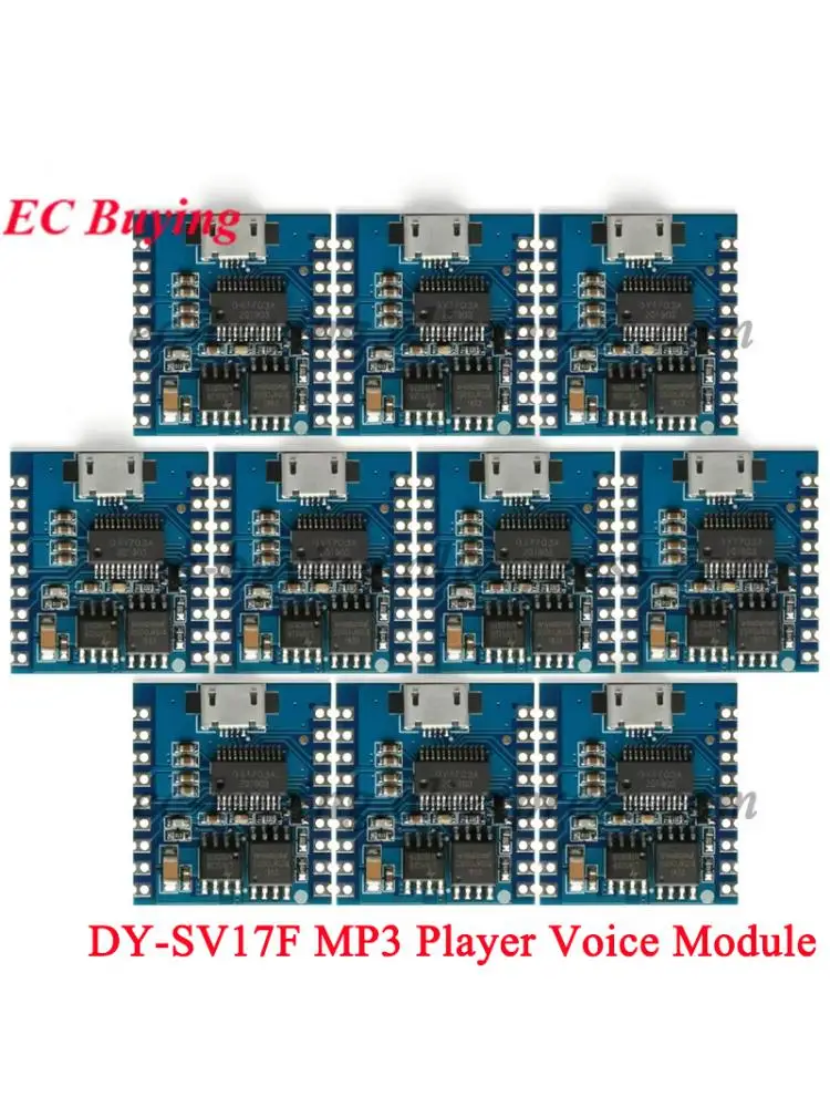 1-20 szt. DY-SV17F XY-V17B Moduł głosowy MP3 Player 4MB Flash Odtwarzanie głosu 8-kanałowy wyjściowy wejściowo-wyjściowy sygnał — zdjęcie produktu 7