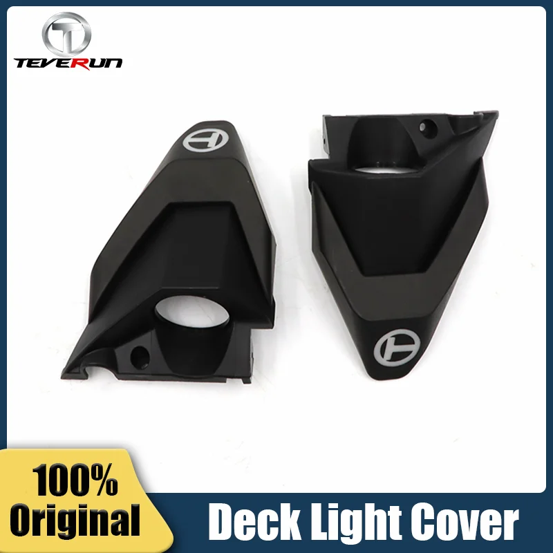 Original Teverun Deck Spotlight Cover For Teverun Figher Supre me/7260R Electric Scooter Deck Light Cover Black Plastic Parts