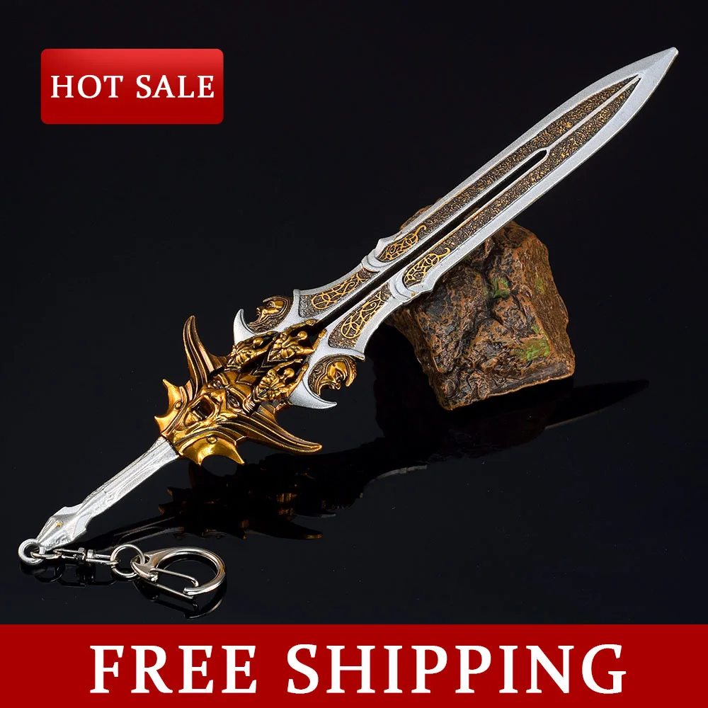 22 cm God of War 5 Spiel Peripherie Kratos Katana Klinge des Olymp Schwert Vollmetall Handwerk Waffe Modell Sammeln Ornamente Spielzeug