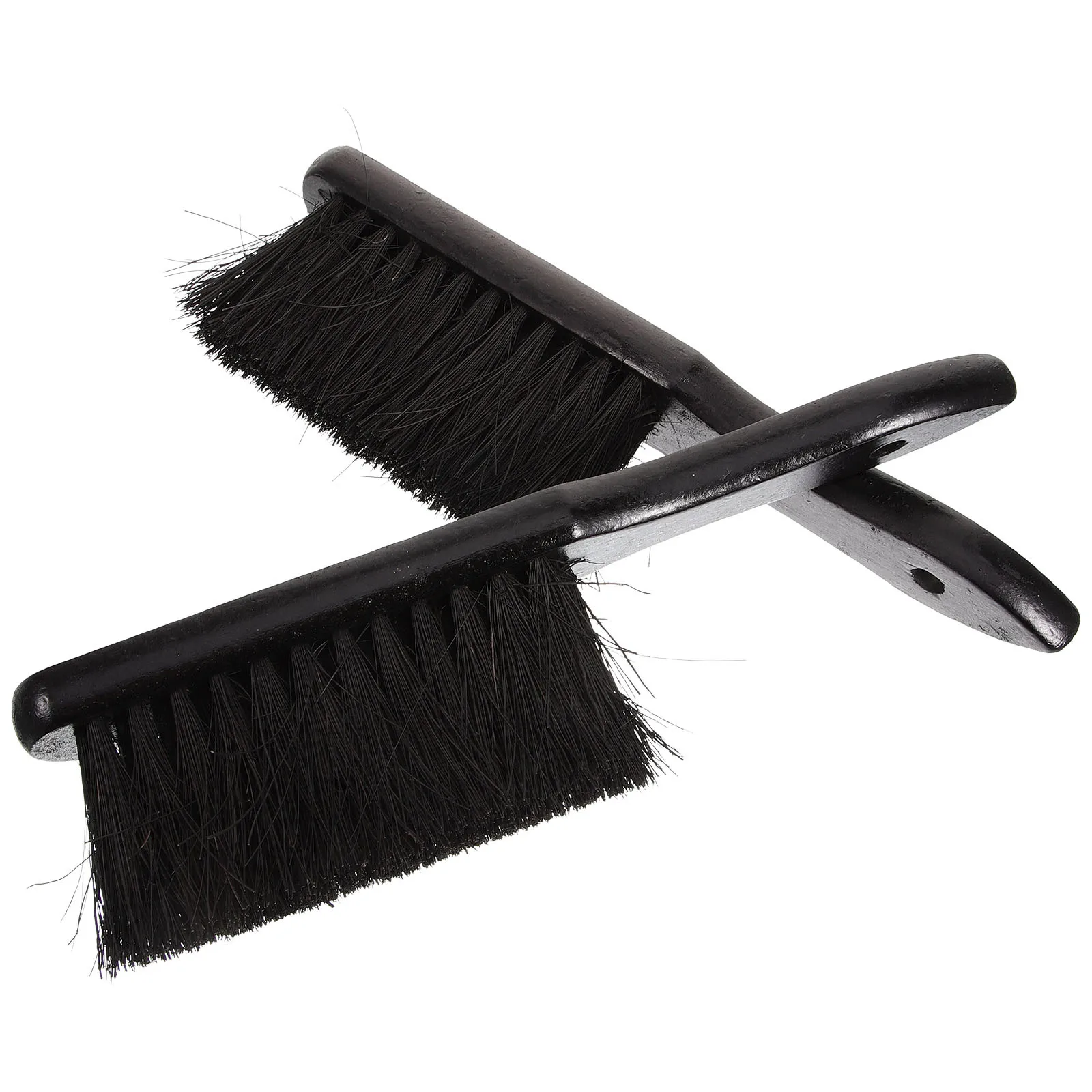 2 قطعة فرشاة تنظيف الموقد المحمولة أداة إزالة الغبار الرماد لشواية الحفرة شعيرات كثيفة داخلية وخارجية