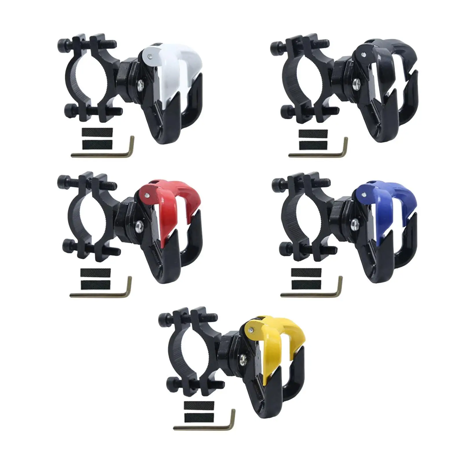 العالمي الدراجة شماعات هوك دراجة نارية شماعات هوك قابل للتعديل مشبك أنابيب خطاف مزدوج الحديد قوي شماعات أداة معلقة هوك