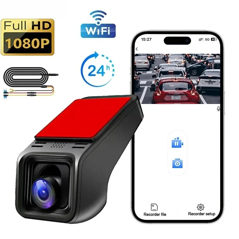 

Hd car DVR camera mobile wireless ACC tachograph, 24H parking monitoring, by application control, car driving video recorder