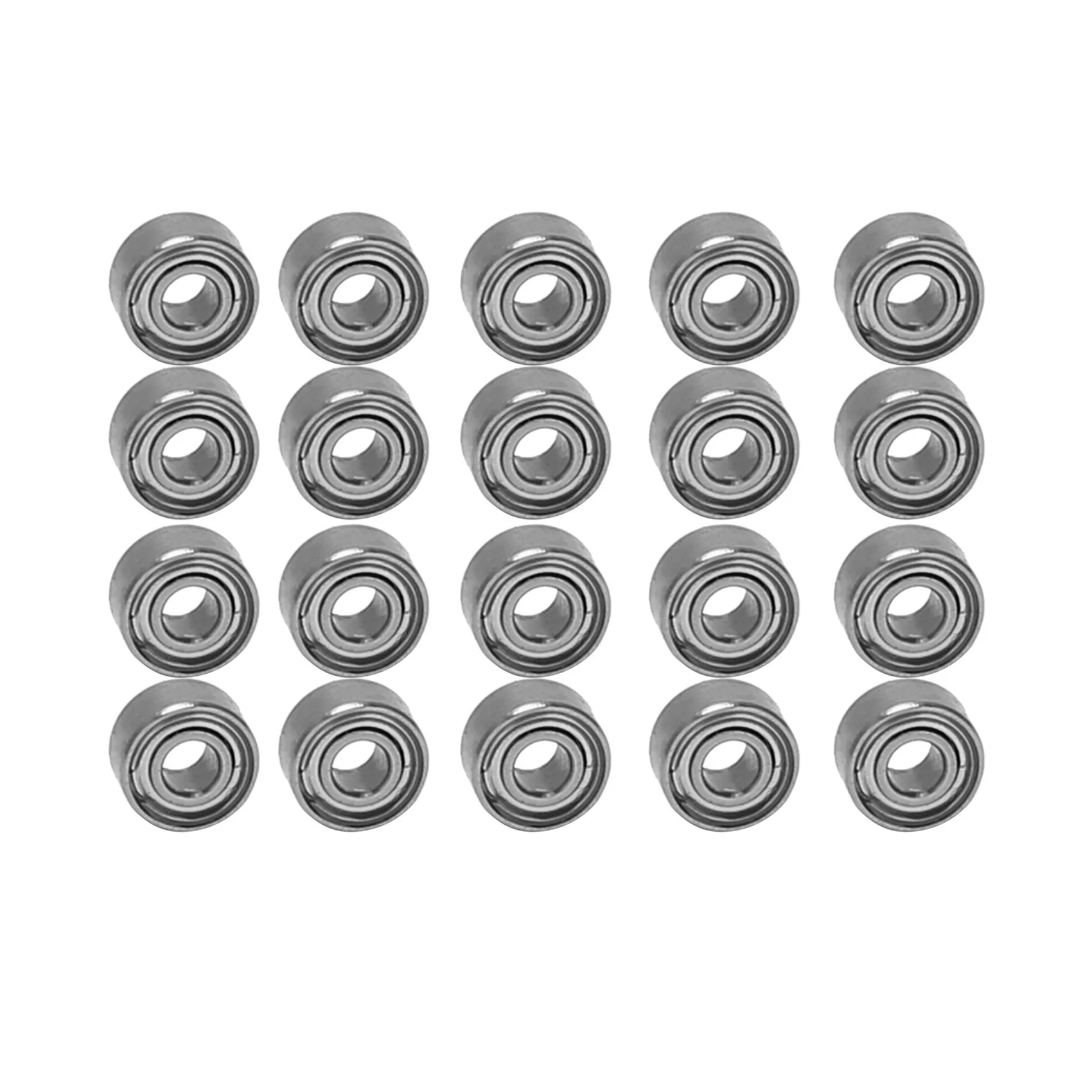 

20Pcs Miniature Sealed Metal Shielded Metric Radial Ball Bearing Model: MR52-ZZ 2X5X2.5mm