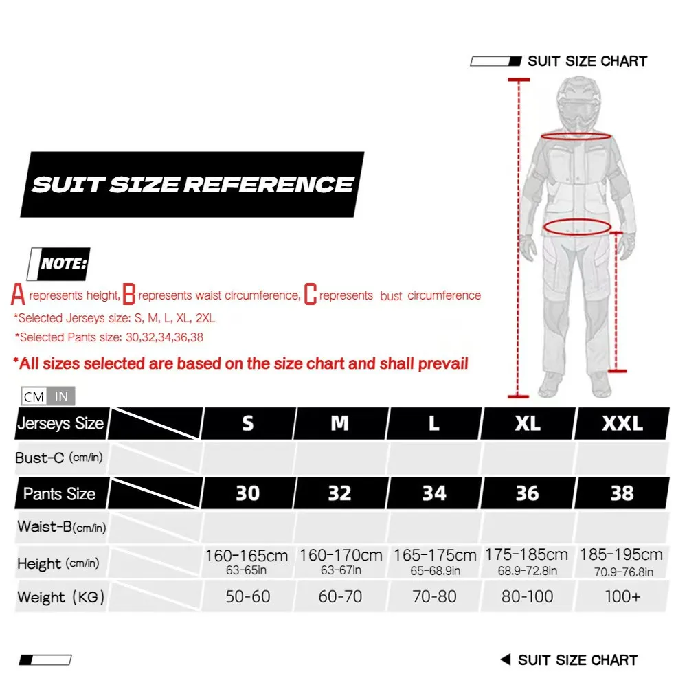 2024 Motorcycle Clothing Set Off road MX Shirt Pants Set Off road Bicycle Combination Gear Set Racing Off road Motorcycle Set