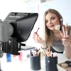 Teleprompter-Kit portátil Desview T3-11inch, cristal de espejo transparente y Control remoto, Compatible con teléfono y tableta 6